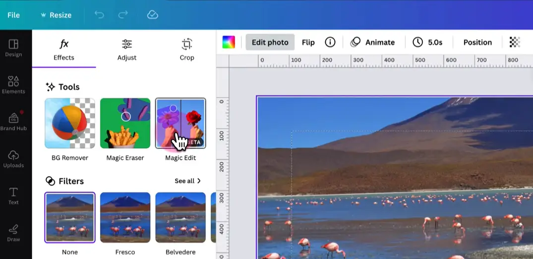 Canva ai magic edit tutorial replace anything from image 