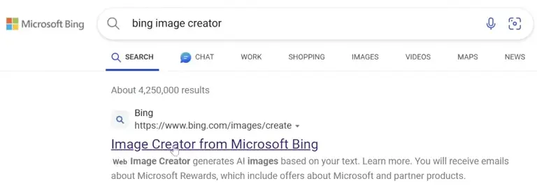 Bing Image Creator 