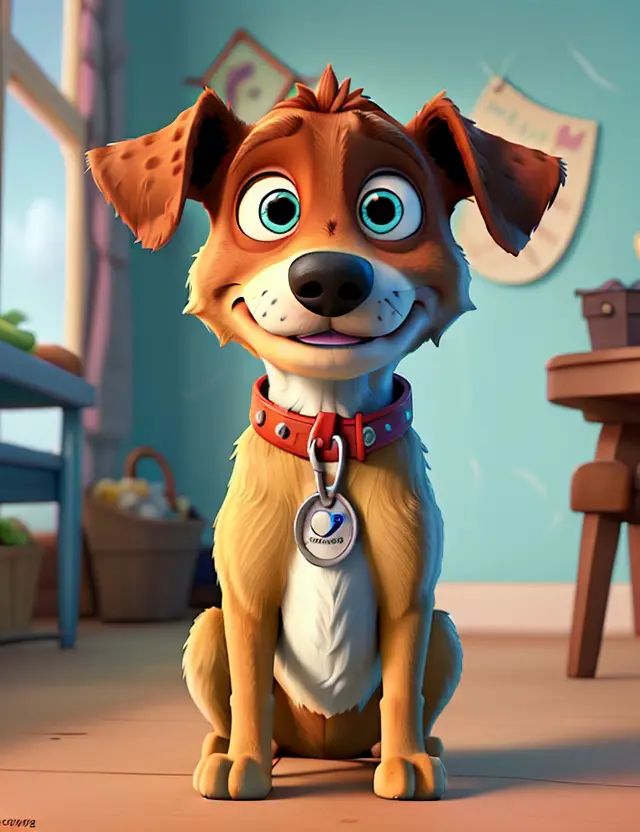 Turn your dog into a Disney Pixar character