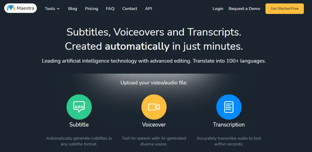 Maestra AI Audio to Text converter