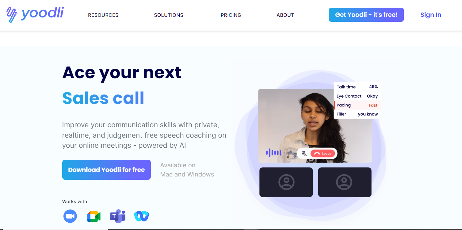 Yoodli AI: Best AI Speech Coach For Interview & Meeting (Review)