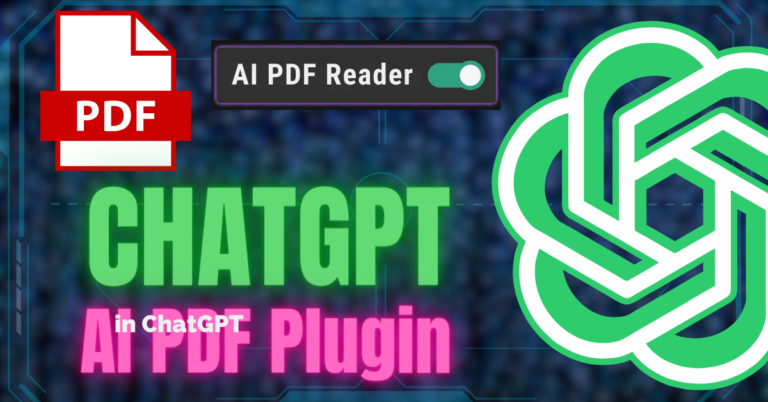 How to use ChatGPT AI Pdf plugin