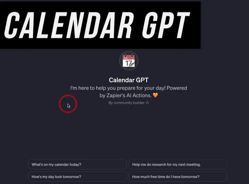 Calender GPT